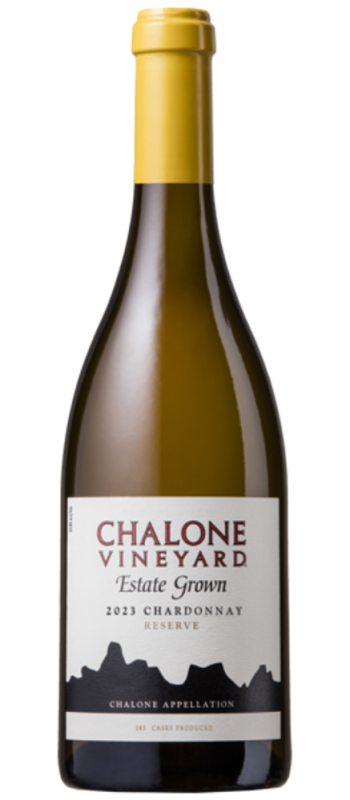 bottle shot 2023 estate reserve chardonnay