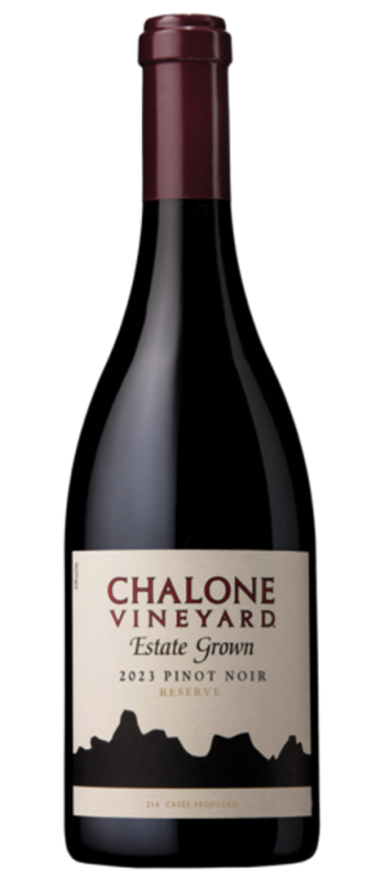 bottle shot 2023 estate reserve pinot noir